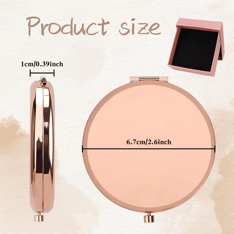 Nurse Appreciation Rose Gold Makeup Mirror Gift