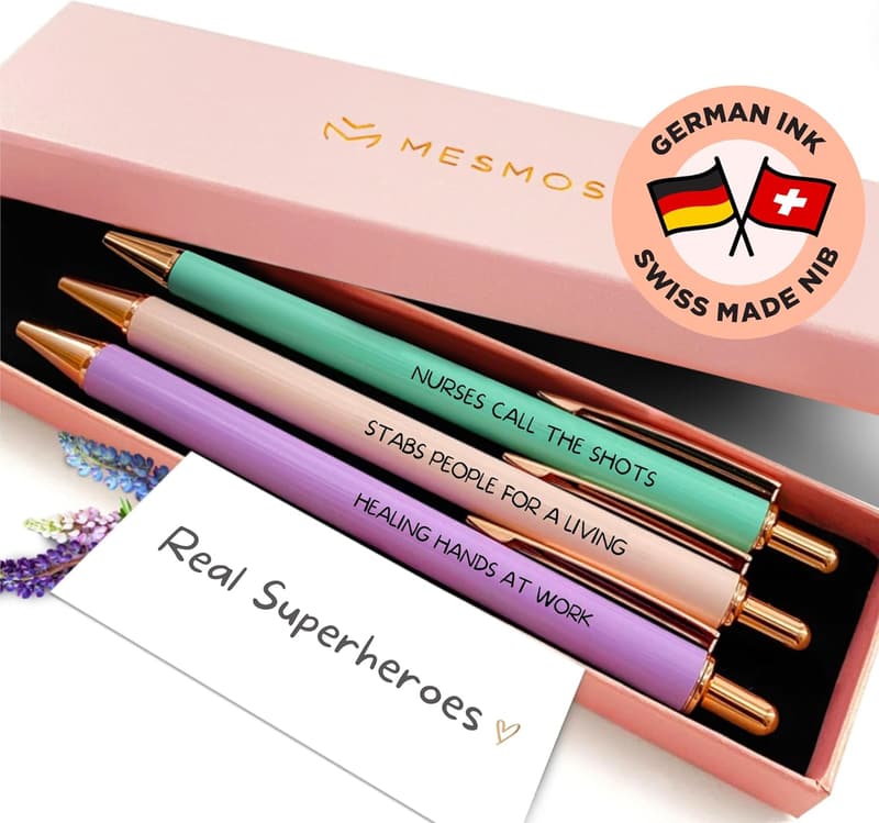Nurse Week Gifts: 3pk Funny Nurse Pens for Women