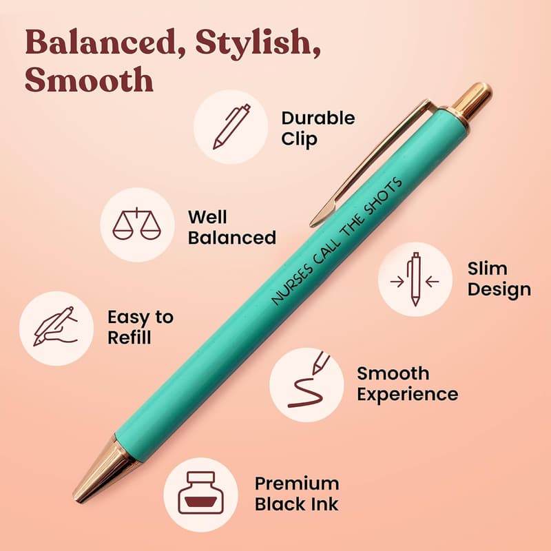 Nurse Week Gifts: 3pk Funny Nurse Pens for Women