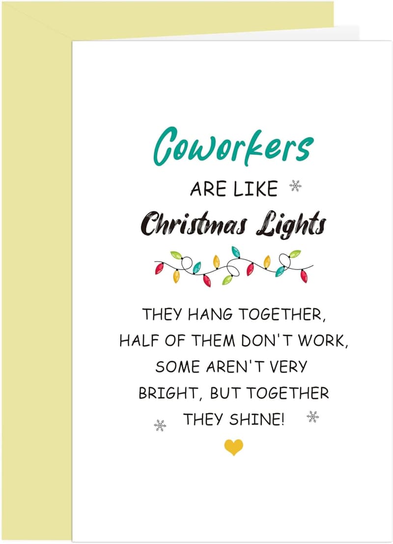 Christmas Card for Coworkers - Cheerful Design