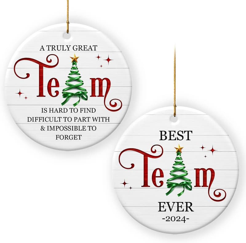 2024 Team Appreciation Gift Set | Ceramic Ornaments for Coworkers