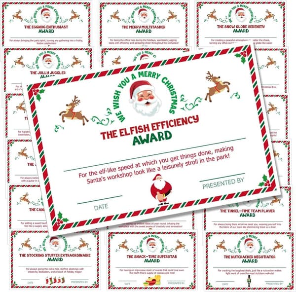 Christmas Appreciation Cards for Coworkers - 20 Motivational Sets