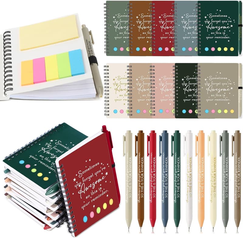 Employee Appreciation Thank You Gift Set - Motivational Journals & Pens