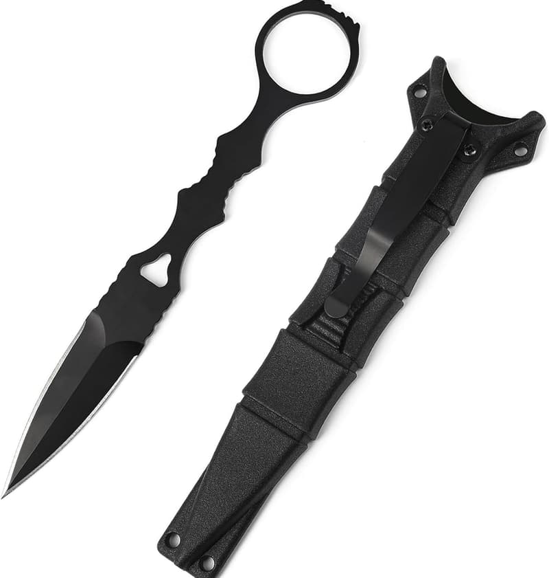Camping Knife with 440C Steel Blade and Kydex Sheath