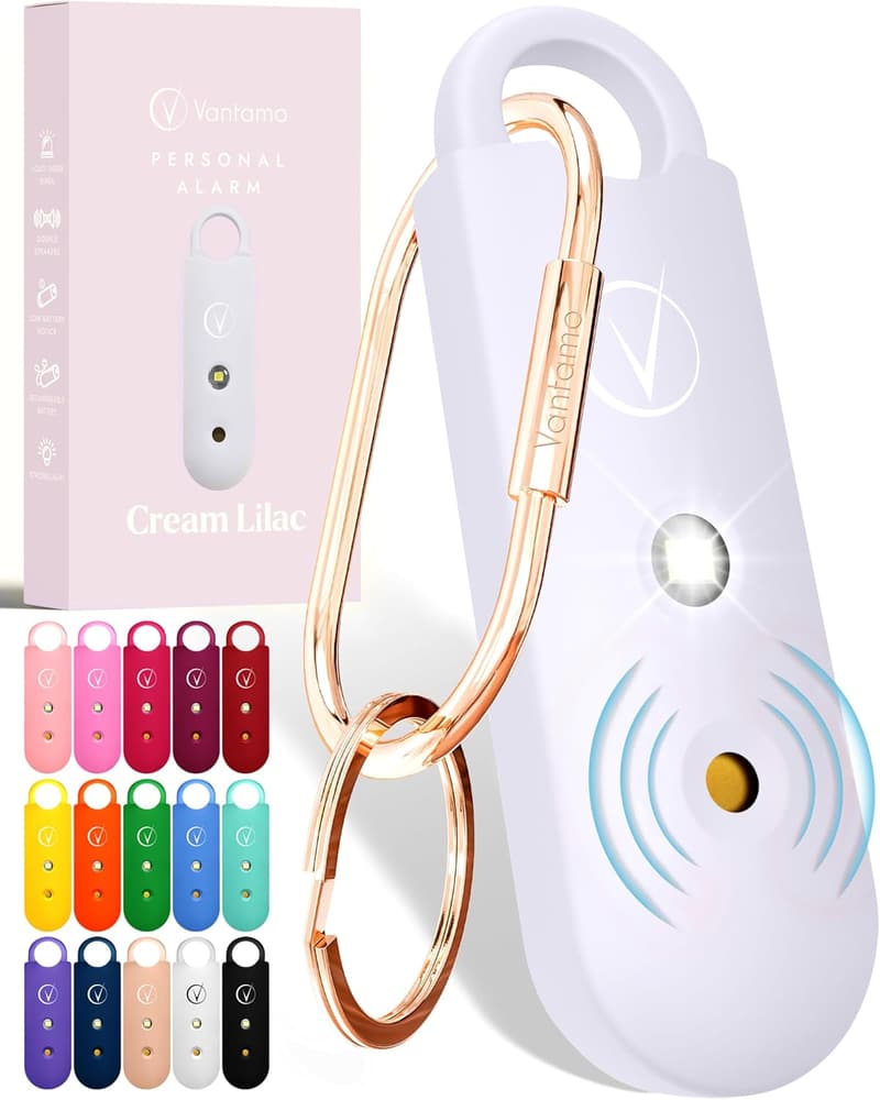 Self Defense Personal Alarm with Strobe Light & 130 dB Keychain