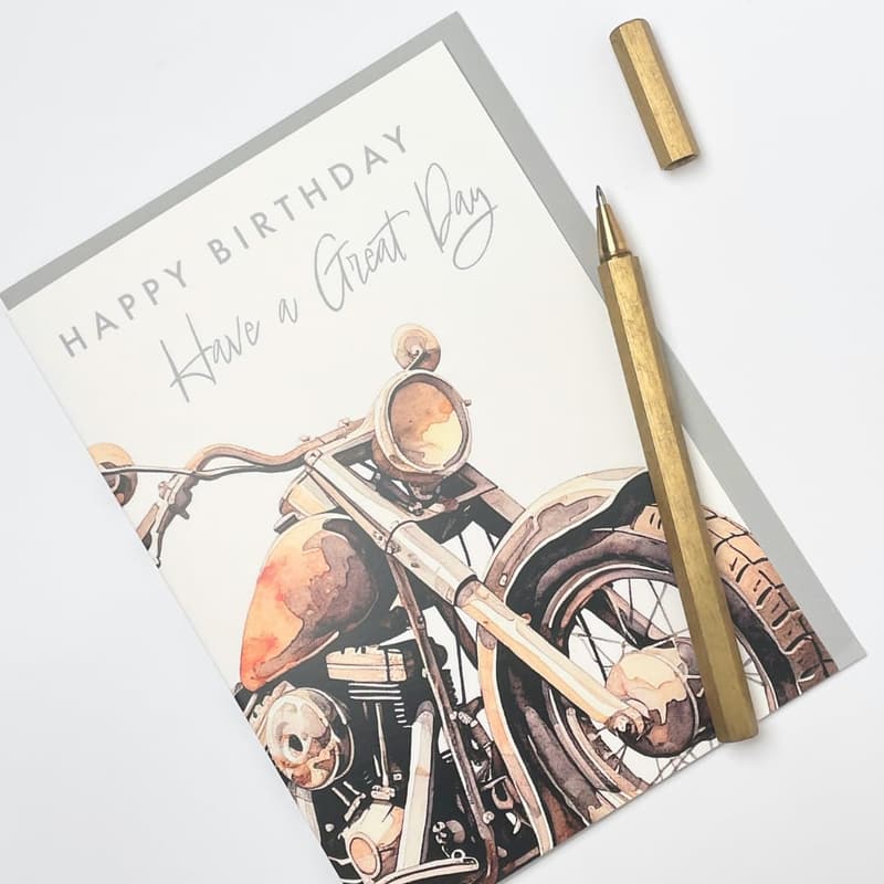 Motorcycle Birthday Card for Men | Harley-Davidson Design