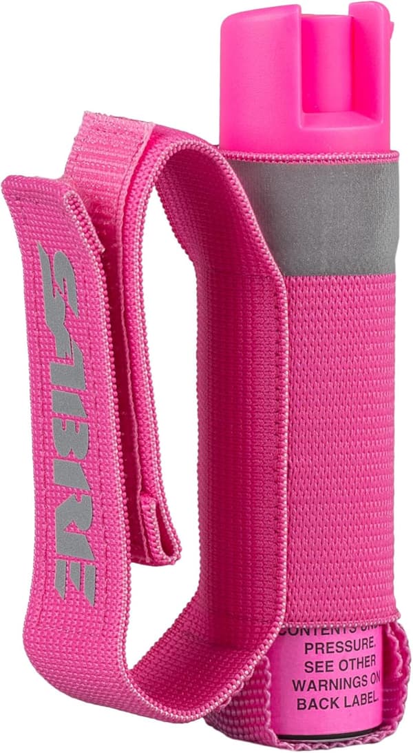 SABRE Runner OC Spray with Reflective Hand Strap & Optional Alarm