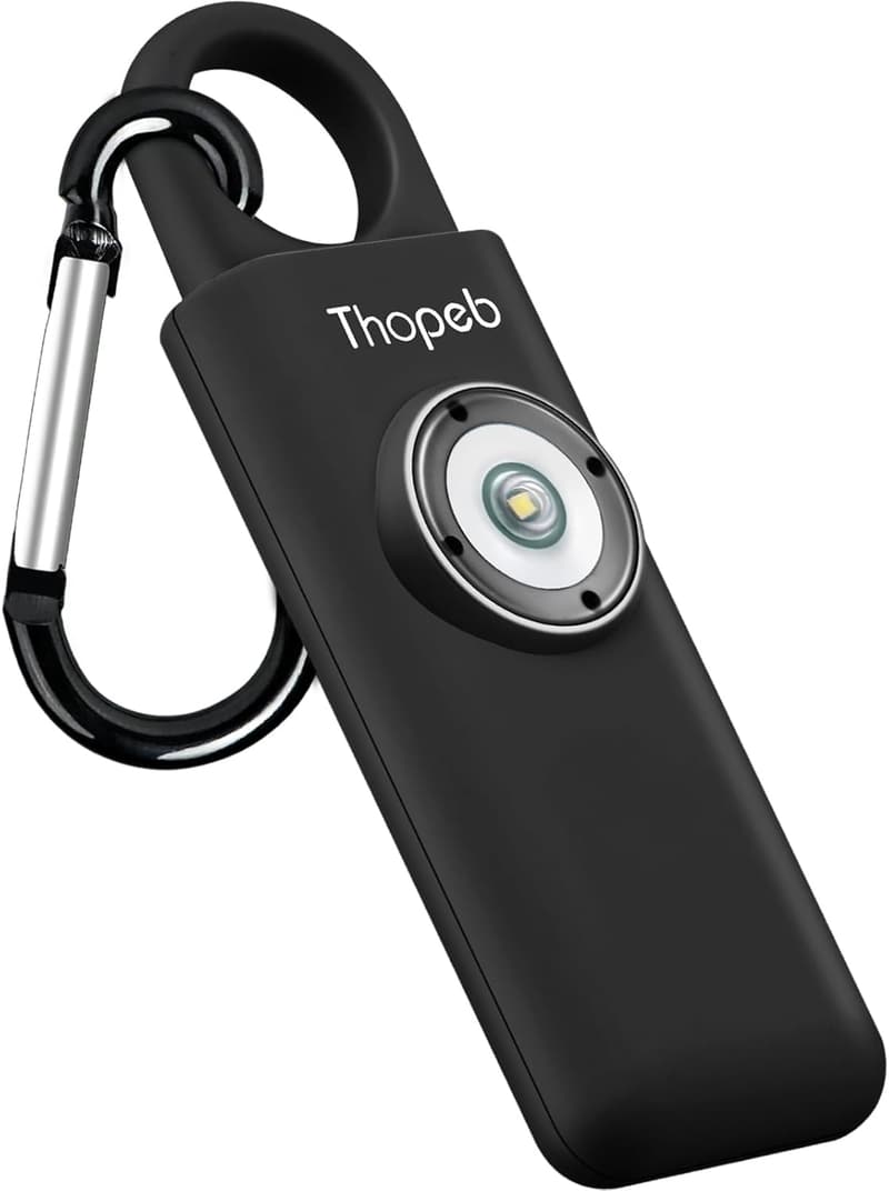 Self-Defense Alarm Keychain for Women – Extra Loud Strobe Light