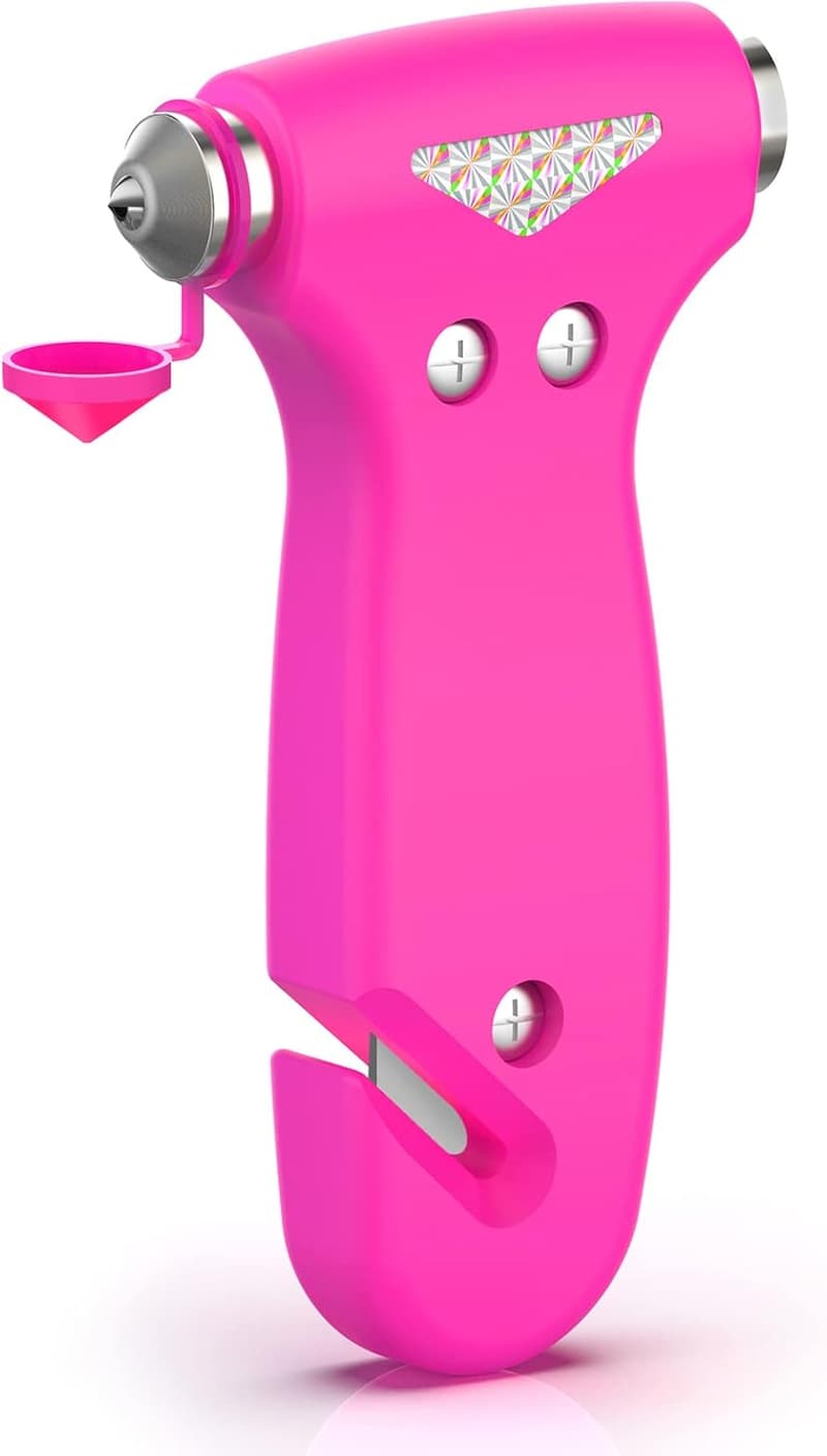 Three-in-One Car Safety Hammer for Women - Emergency Escape Tool