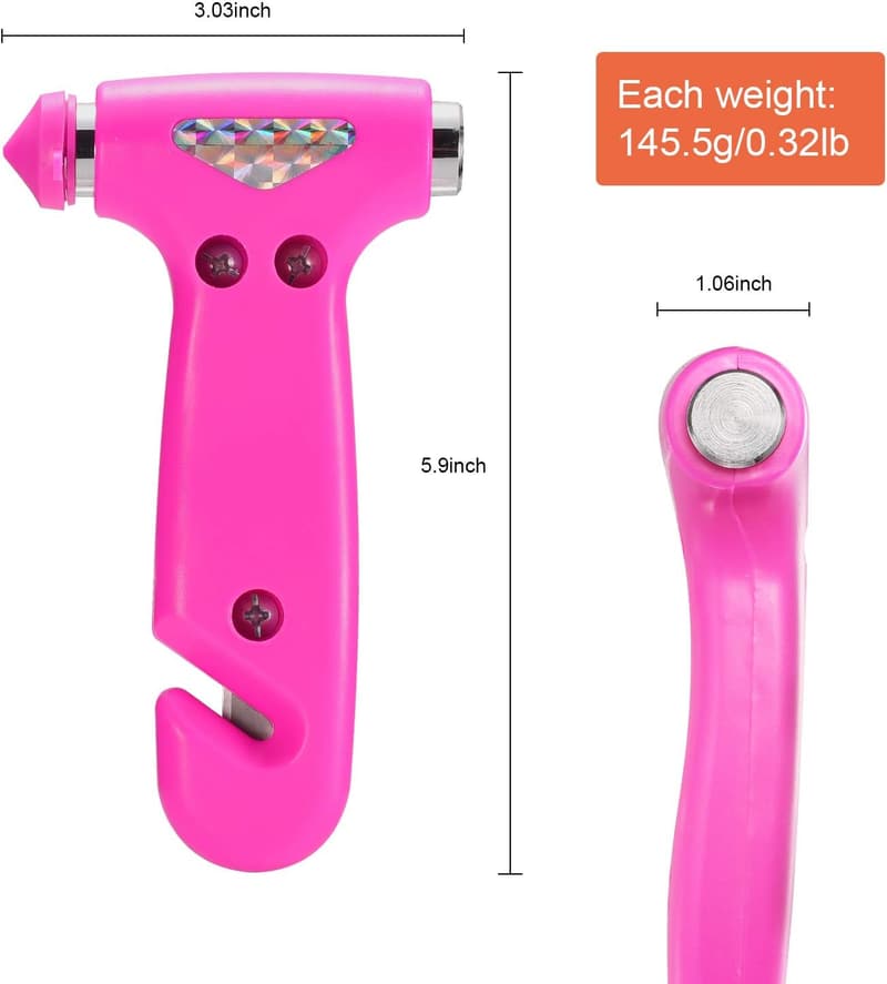 Three-in-One Car Safety Hammer for Women - Emergency Escape Tool