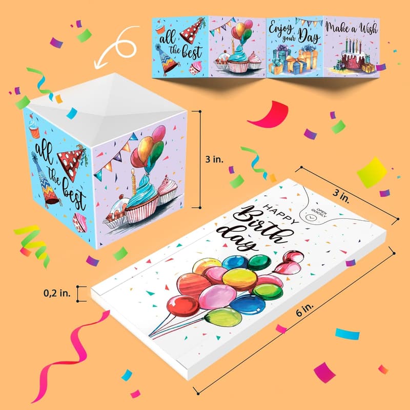 Birthday Surprise Exploding Confetti Card - Notta&Belle