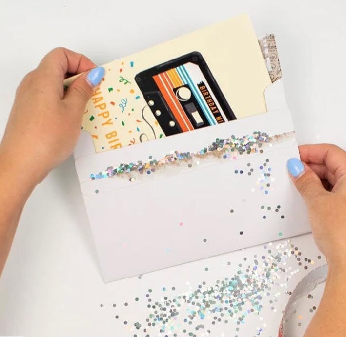Glitter Prank Envelopes for Cards - 3-Pack Surprises