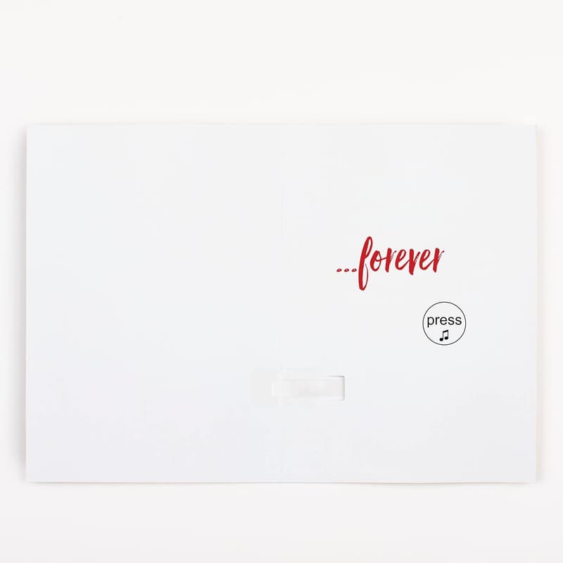 Endless Birthday Song Greeting Card with Glitter