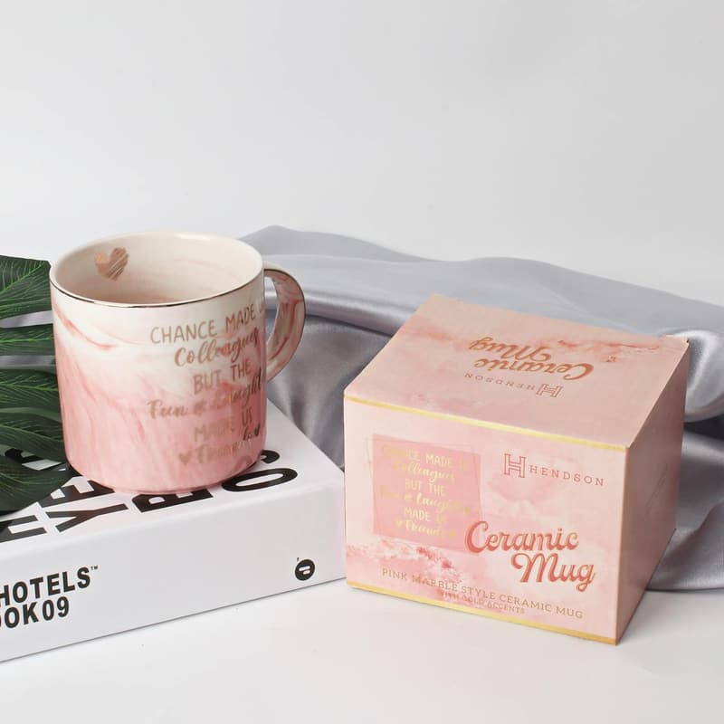 Farewell Gift for Coworkers - Pink 11.5oz Coffee Cup