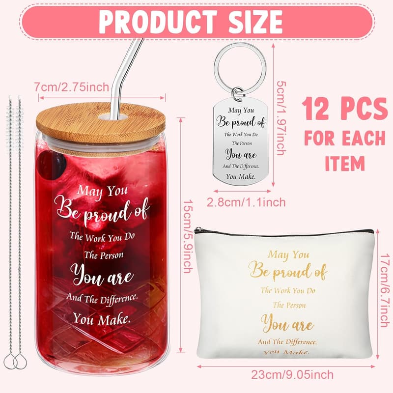 Employee Appreciation Gift Set for Women – 36-Pc Cups & Accessories
