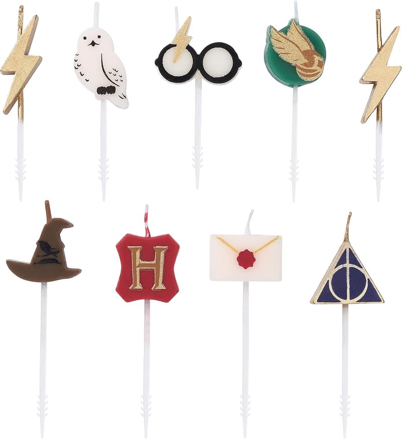 Harry Potter Birthday Candles, 9-Count Cake Topper