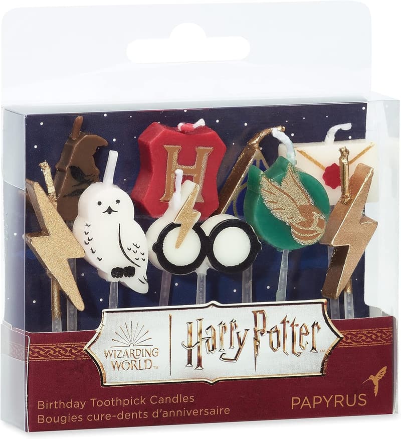 Harry Potter Birthday Candles, 9-Count Cake Topper