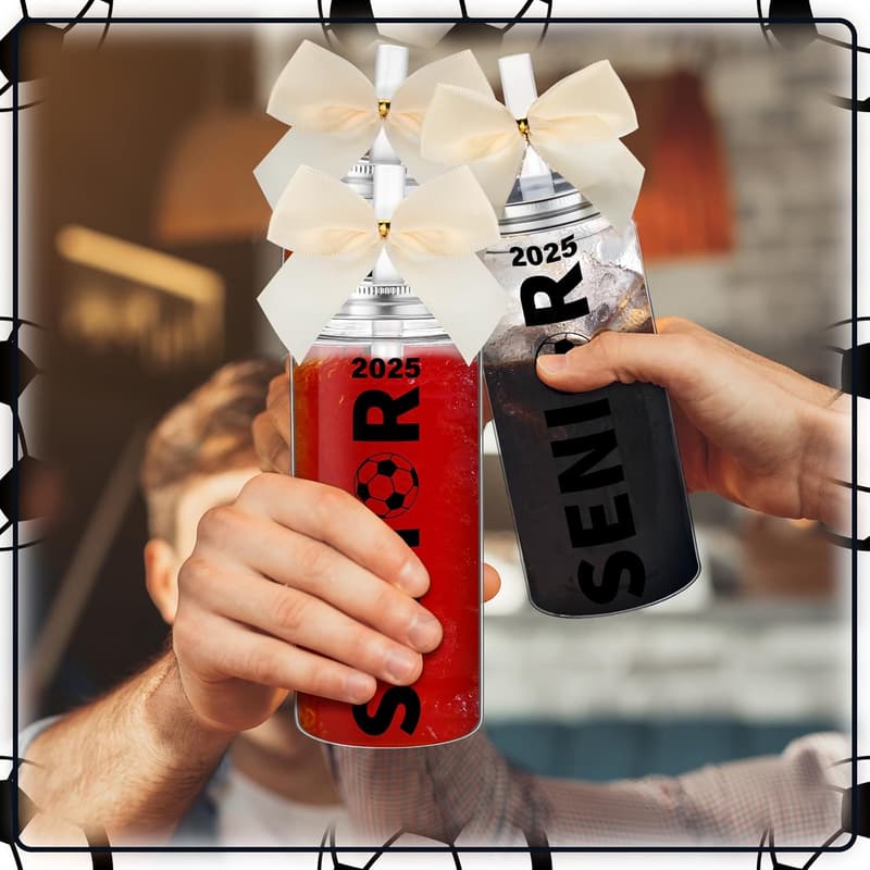 Senior Night Soccer Tumbler Cups - Set of 12, 13.5 oz