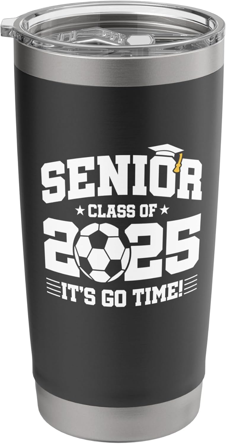 2025 Senior Soccer Player Stainless Steel Tumbler