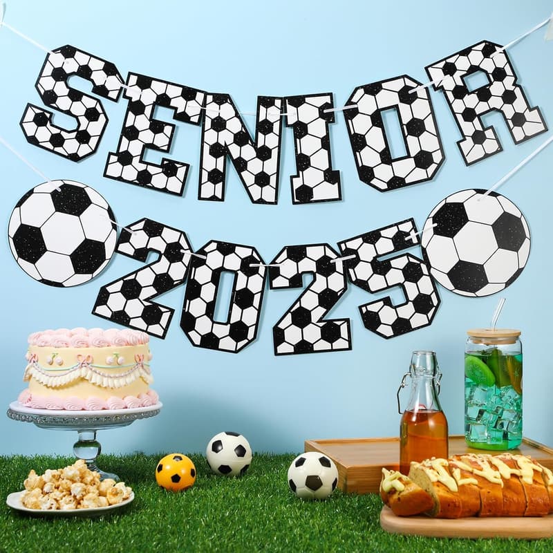 Soccer Graduation Party Decorations - Senior 2025 Banners