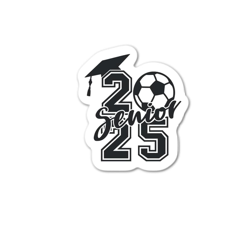 Waterproof Senior Soccer Sticker 2025