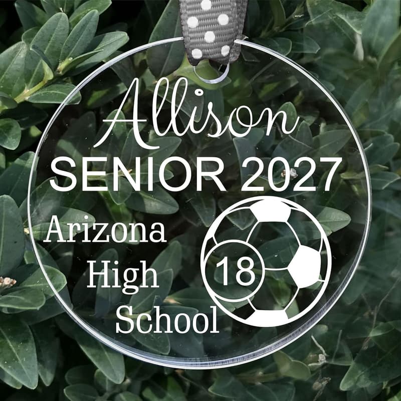 Girls Soccer Senior Night Ornament Gift