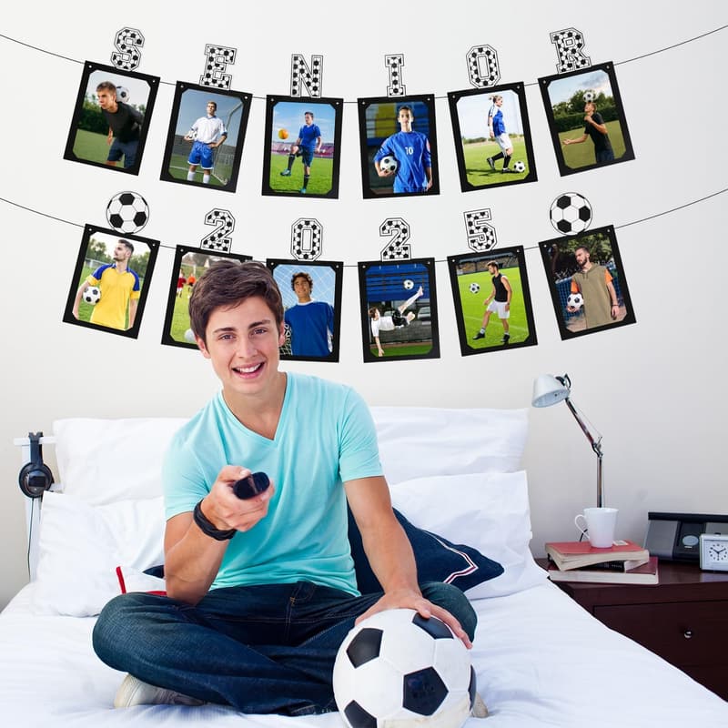 2025 Soccer Graduation Photo Banner for Senior Night