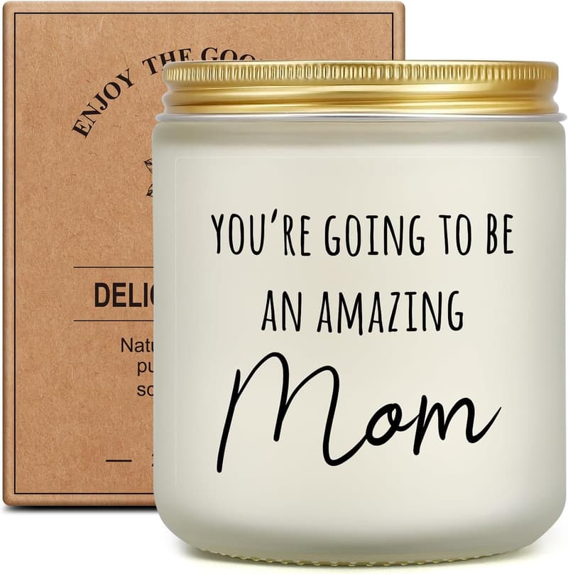 1st Mother's Day Lavender Scented Candle for Expecting Moms