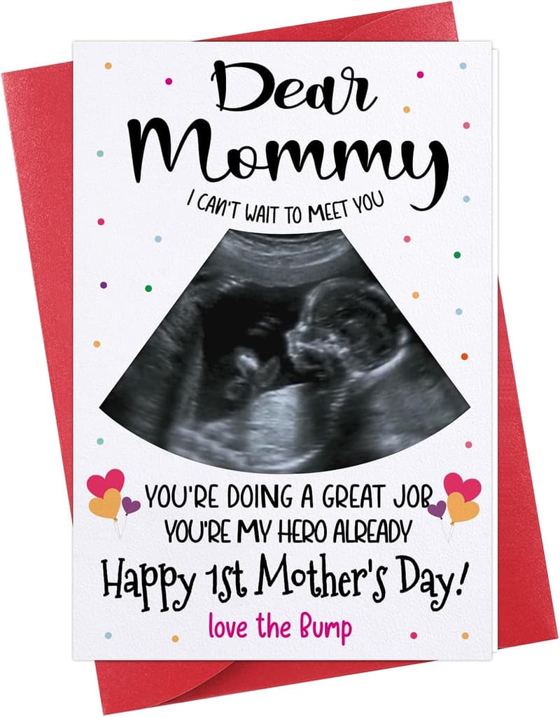 First Mother's Day Card with Photo Insert for New Moms