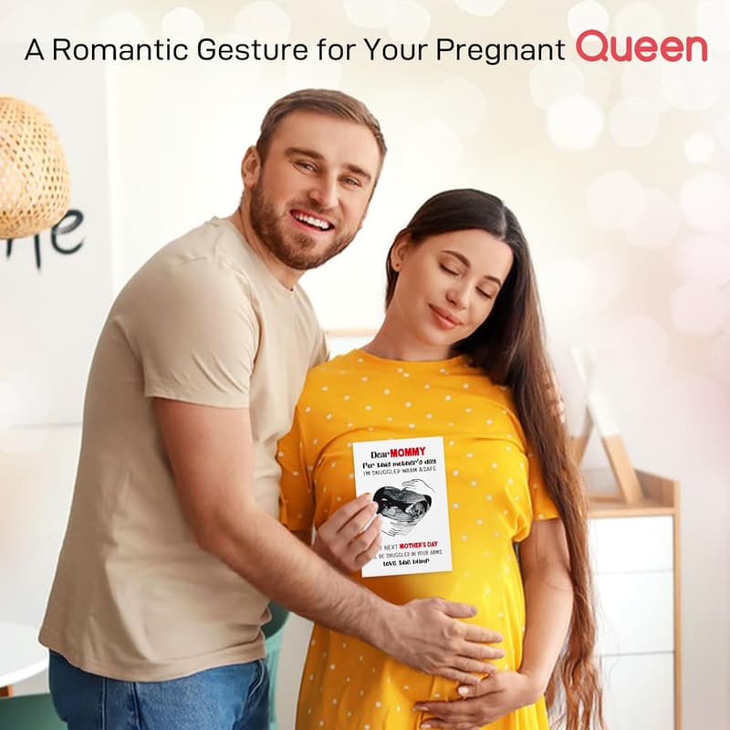 First Time Mom Day Card with Photo Frame - Keepsake for Expecting Mothers