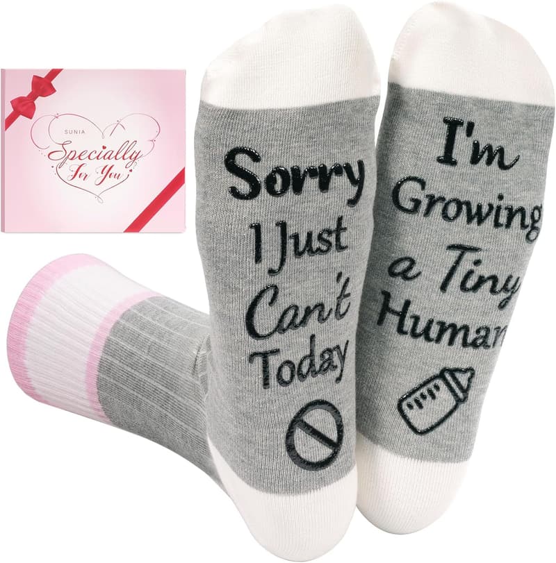 Mother's Day Gift - Funny Pregnancy Socks for New Moms