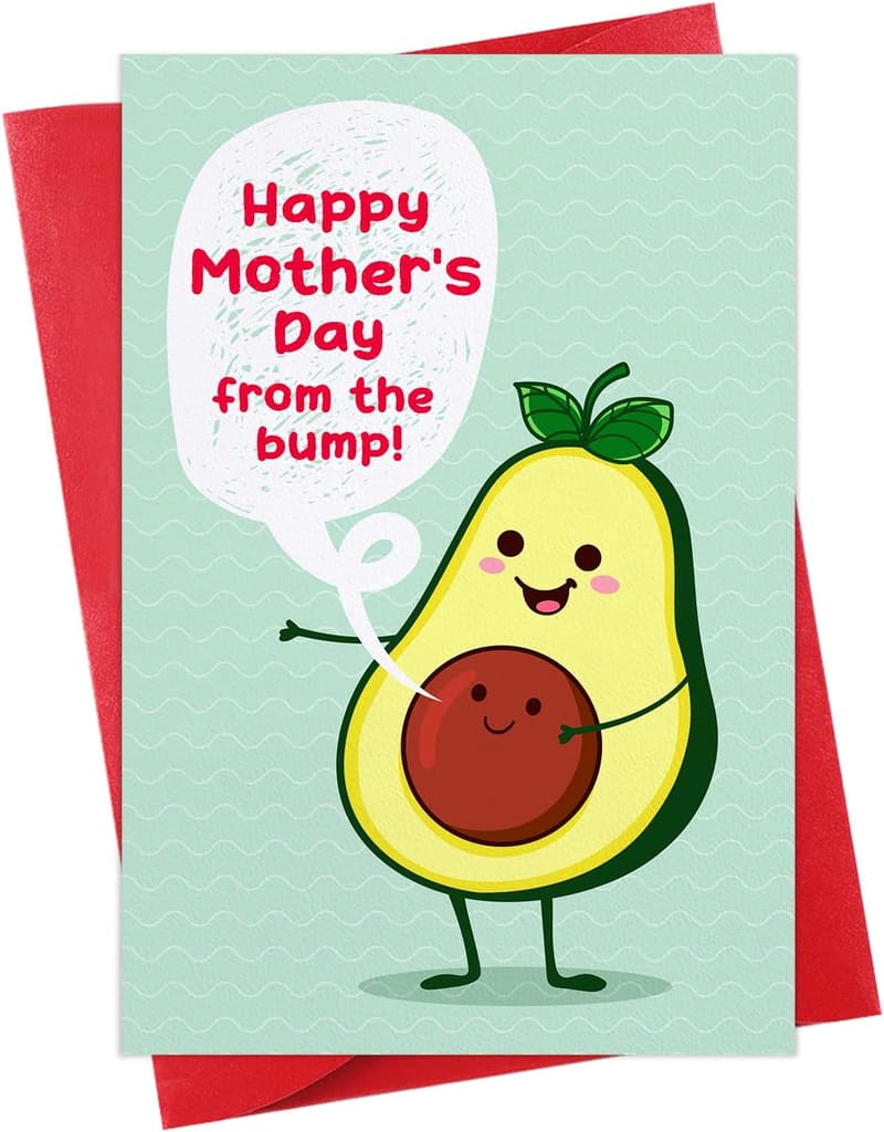 First Mother's Day Card - Funny Gift for Expecting Moms