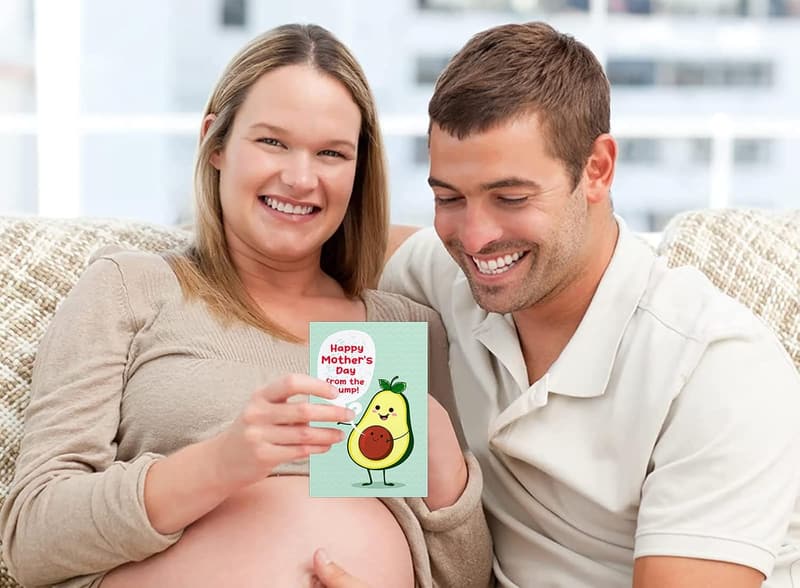 First Mother's Day Card - Funny Gift for Expecting Moms