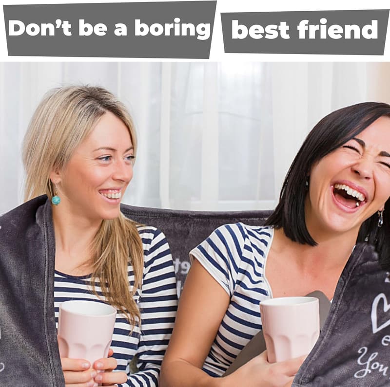 Best Friend Birthday Blanket - Funny Fleece Gift for Women