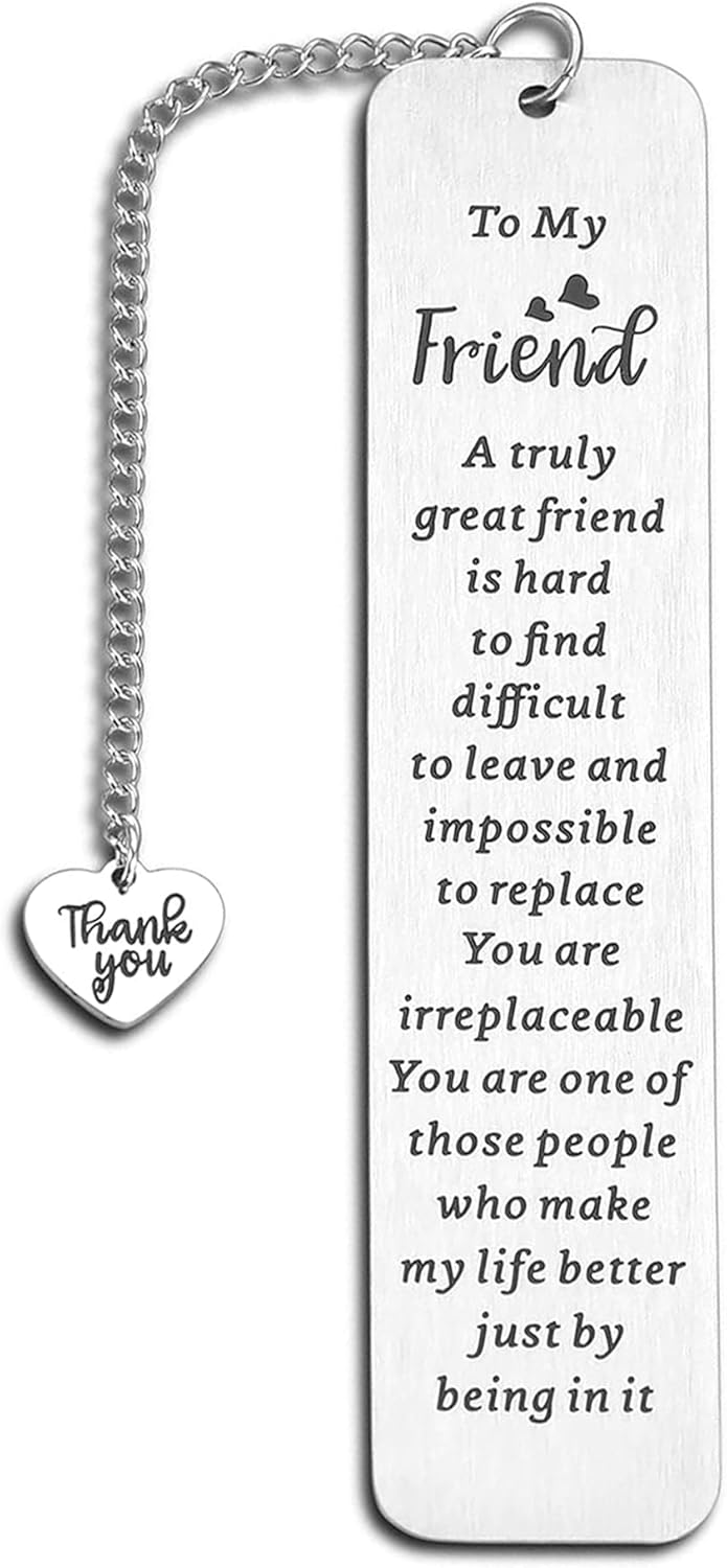 Long-Distance Friendship Metal Bookmark for Women