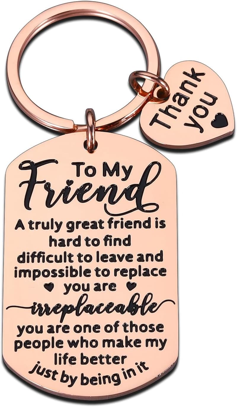 Best Friend Birthday Keychain - Sentimental Gift for Women