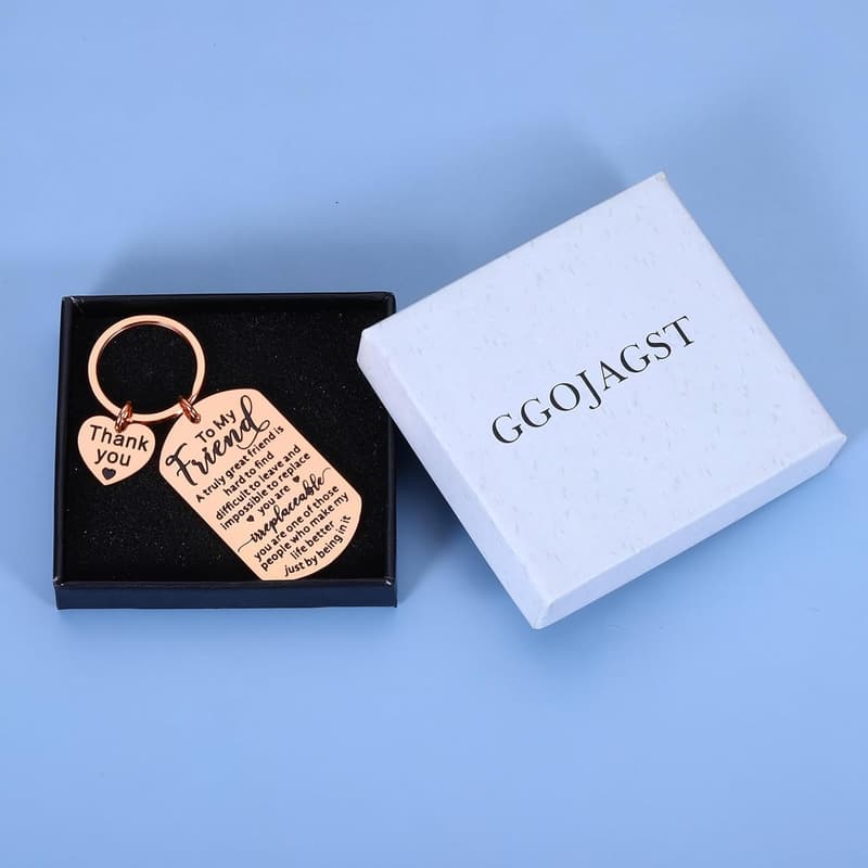 Best Friend Birthday Keychain - Sentimental Gift for Women
