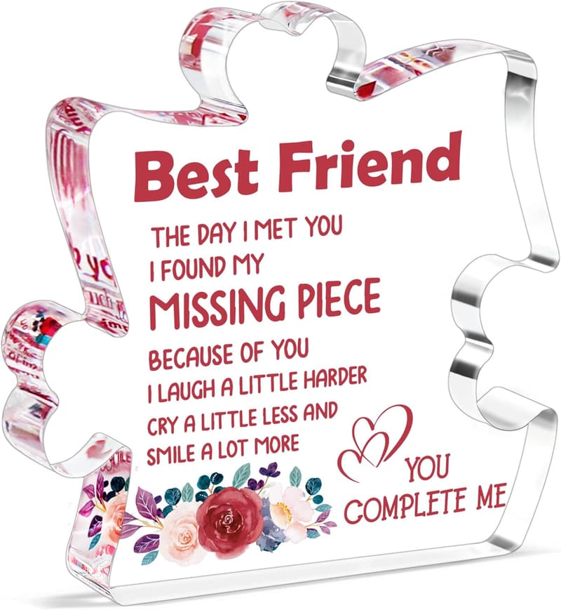 Best Friend Mother's Day Acrylic Desk Plaque