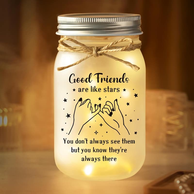 Birthday Gift for Best Friend – Mason Jar Night Light