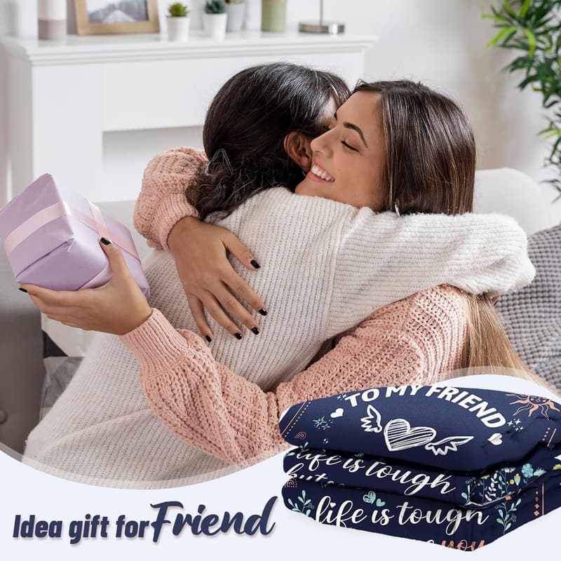 Birthday Blanket Gift for Best Friends, 50x60 Cozy Throw