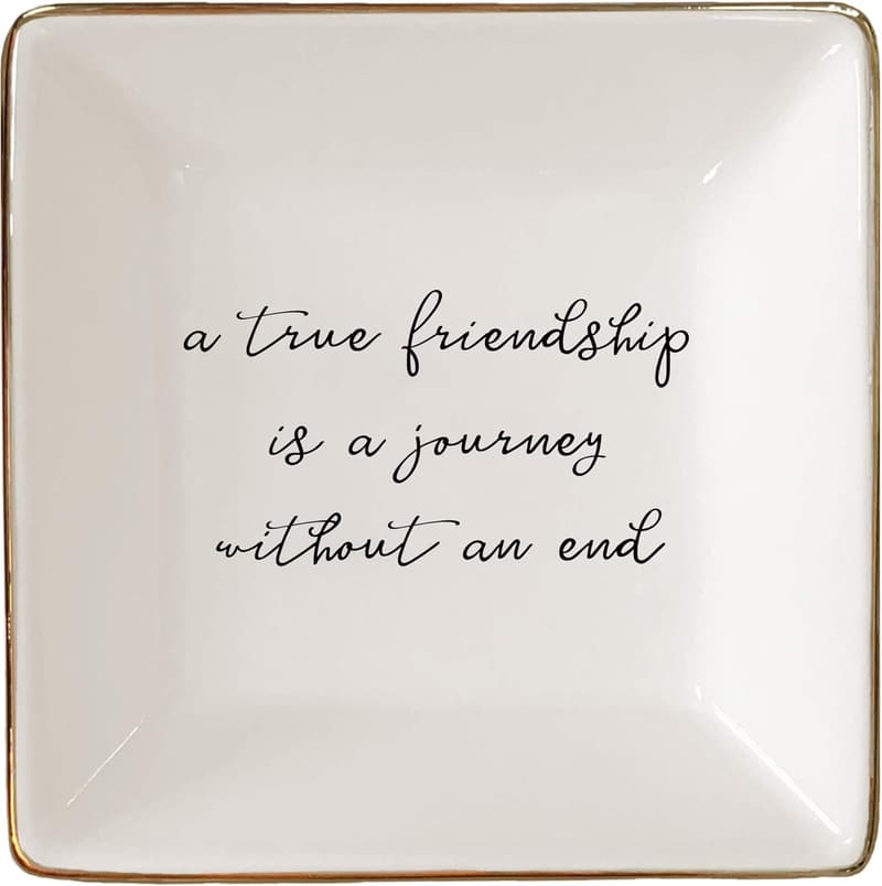 Sentimental Birthday Gift for Women - Ceramic Ring Dish