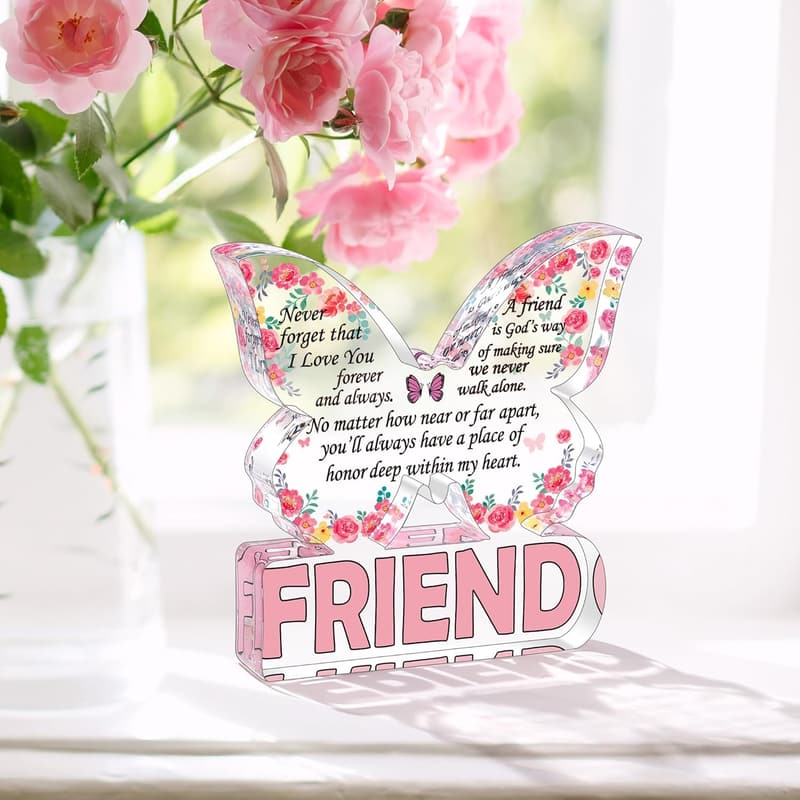 Mother's Day Butterfly Acrylic Plaque for Best Friends