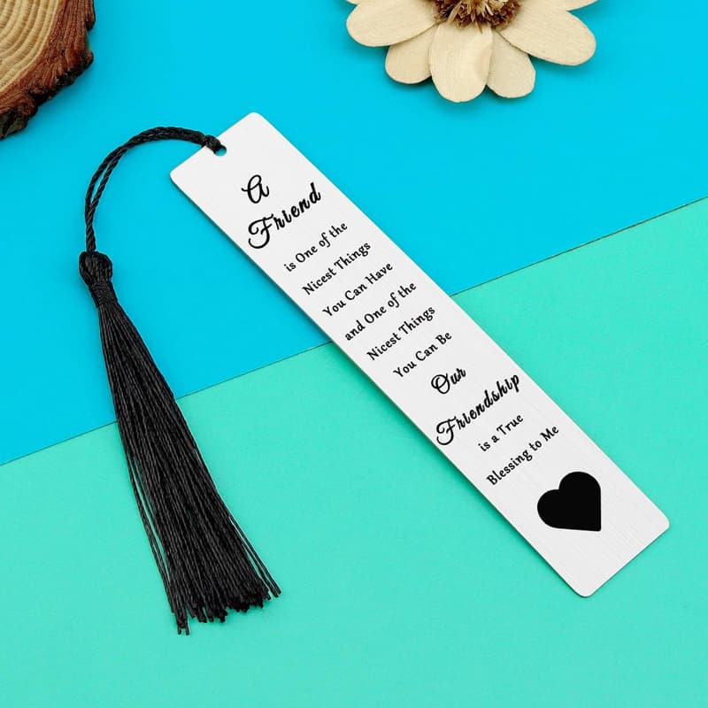 Best Friend Appreciation Bookmark for Book Lovers