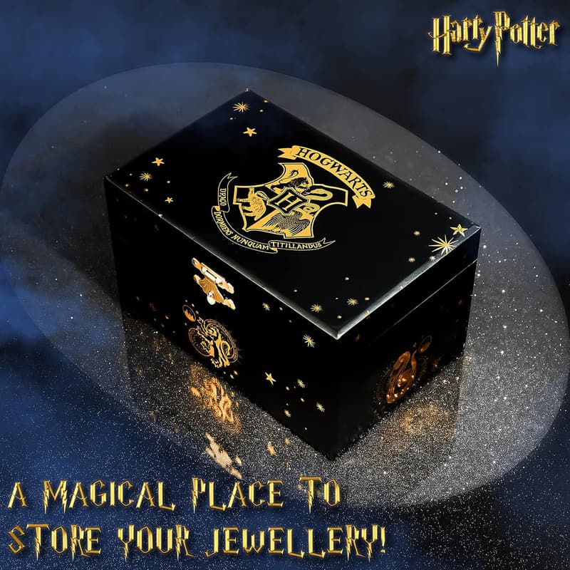 Musical Harry Potter Jewelry Box with Spinning Hogwarts Crest