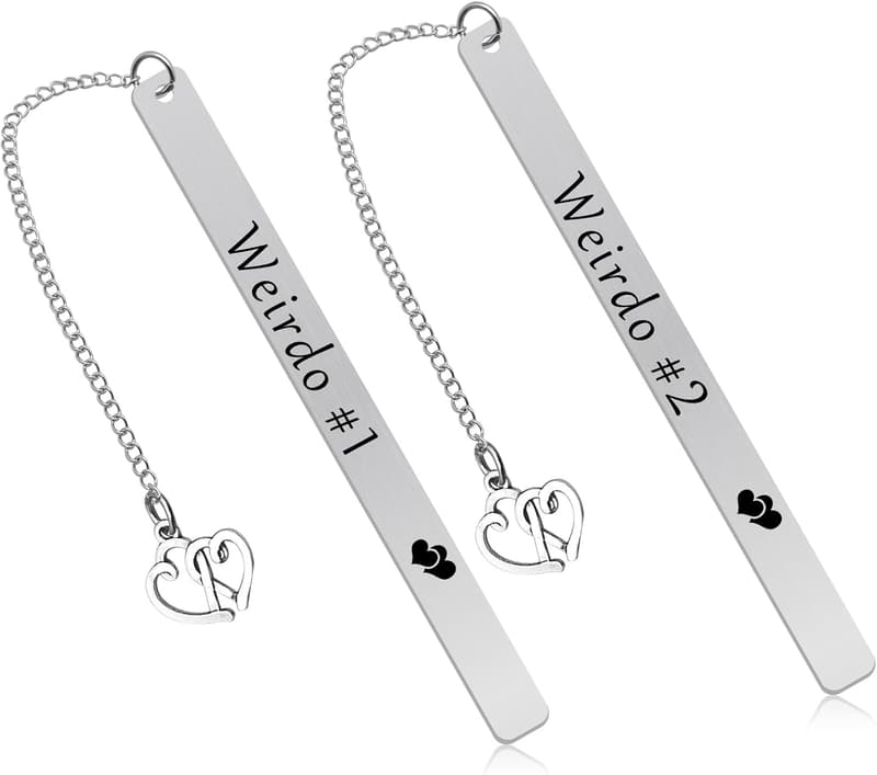 Friendship Bookmark Gift for Best Friends, Metal Book Marker