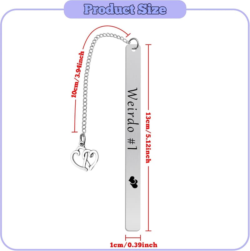 Friendship Bookmark Gift for Best Friends, Metal Book Marker