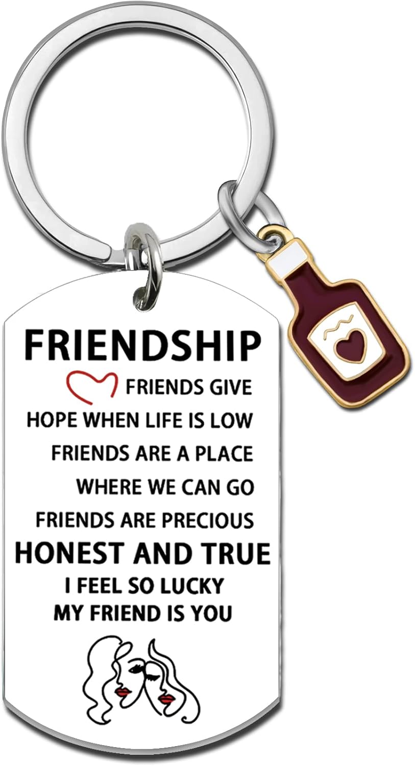 Best Friend Keychain Gift for Women's Birthdays & Celebrations