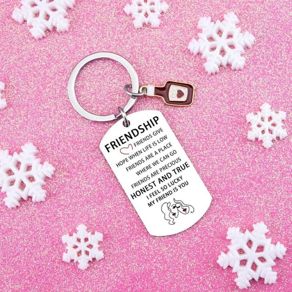 Best Friend Keychain Gift for Women's Birthdays & Celebrations