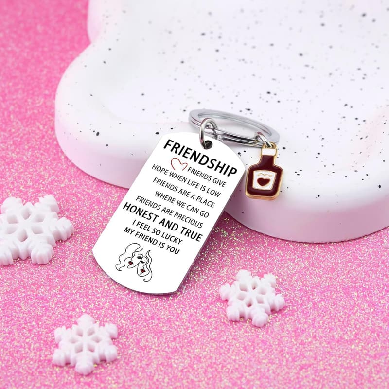Best Friend Keychain Gift for Women's Birthdays & Celebrations