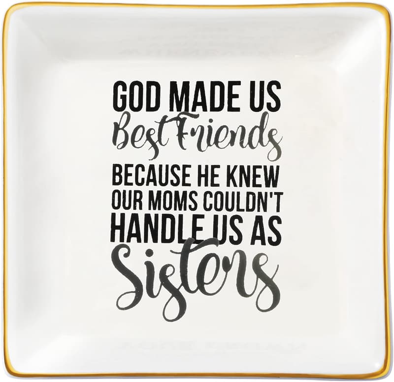 Best Friend Jewelry Dish - Cute Ring Holder for Women
